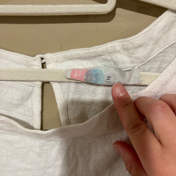 Free People White Short Romper with Balloon Sleeves - Picture 8 of 8